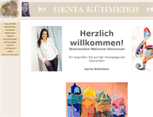 Tablet Screenshot of geniakuehmeier.com